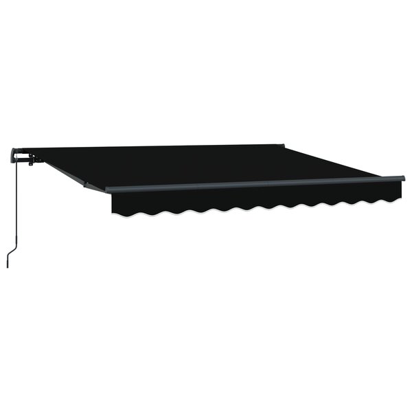 vidaXL Auvent Rétractable Noir et anthracite