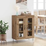 vidaXL Buffet Chêne artisanal 69 5 x 34 x 90 cm Bois d'ingénierie