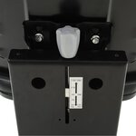 vidaXL Siège de tracteur avec suspension Noir
