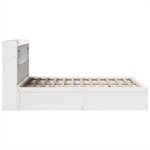 vidaXL Cadre de lit sans matelas blanc 160x200 cm bois de pin massif