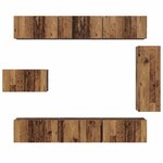 vidaXL Ensemble meuble TV 8 Pièces Bois ancien 30 5 x 30 x 90 cm