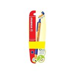 Blister de 1 Stylo Bille Rétractable POINTBALL Tracé 0 5 mm bleu x 10 STABILO