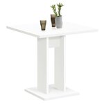 FMD Table à manger 70 cm Blanc
