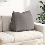 vidaXL Coussin de Dos Taupe 60 x 20 x 50 cm tissu