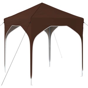 vidaXL Tente de fête pop-up 194 x 194 x 245 cm Marron
