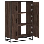 vidaXL Buffet haut chêne marron 68x35x106 5 cm bois ingénierie métal