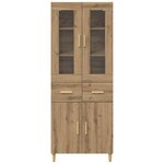vidaXL Haut Armoire avec tiroir Chêne artisanal 69 5 x 34 x 180 cm
