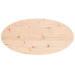vidaXL Dessus de table 80x40x2 5 cm bois de pin massif ovale