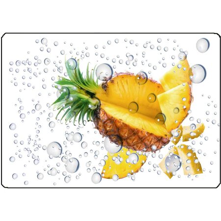 Surface de découpe ananas en verre 28.5 x 20 cm - La Poste