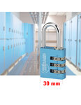 THIRARD - Cadenas à code Type 1  intérieur  alu  bleu  30mm  3 chiffres - THIRARD