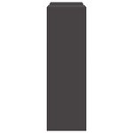 vidaXL Support de Plante 2 Pièces Noir 24 x 24 x 75 cm Acier