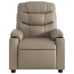 vidaXL Fauteuil de massage inclinable Cappuccino Similicuir
