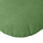 vidaXL Coussins de siège 2 Pièces Vert clair Ø 40 x 13 cm Velours