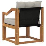 vidaXL Canapé d’extérieur Bois d'Acacia Massif Gris Naturel et Clair