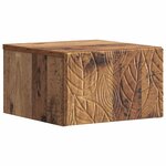 vidaXL Cabinet de chevet mural 2 Pièces Bois ancien 49 x 34 5 x 20 cm