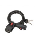 THIRARD - Antivol à clé Twisty  câble acier  vélo  8mmx1.5m  2 clés