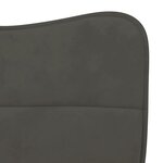 vidaXL Chaises à manger lot de 2 Gris foncé Velours
