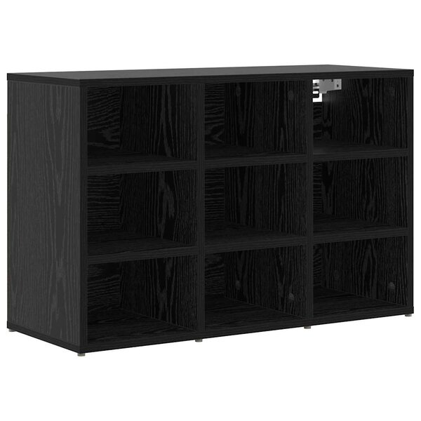 vidaXL Cabinet à chaussures avec étagère Chêne noir 77 5 x 30 x 51 cm