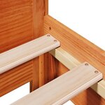 vidaXL Cadre de lit sans matelas cire marron 90x190 cm bois pin massif