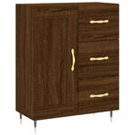 vidaXL Buffet chêne marron 69 5x34x90 cm bois d'ingénierie
