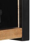 vidaXL Meuble TV 100x30x25 cm bois massif de manguier brut