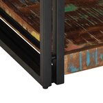 vidaXL Table basse multicolore 90x50x38 cm bois de récupération massif