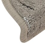 vidaXL Tapis de marches d'escalier 15 Pièces Gris 56x17x3 cm