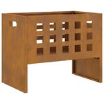 vidaXL Braise Marron 50 x 30 x 40 cm Acier résistant aux intempéries