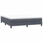 vidaXL Sommier à lattes de lit sans matelas gris foncé 180x220 cm