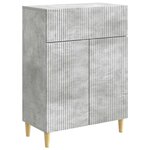 vidaXL Buffet Gris béton 66 x 34 5 x 90 cm Bois d'ingénierie