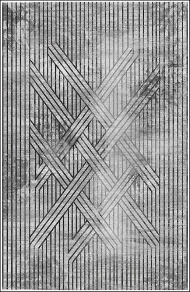 Tapis de salon FISUN 300 x 400 cm - Gris