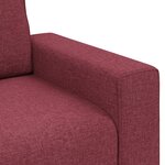 Fauteuil vidaXL Rouge Vin 59 cm en Tissu