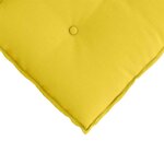 vidaXL Coussin de Dos Jaune clair 200 x 19 x 50 cm tissu
