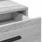 vidaXL Table de Toilette avec tiroir Gris Sonoma 79 x 41 x 135 cm