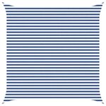 vidaXL Voile d'ombre Bleu et Blanc 4 5 x 4 5 m 100   polyester Oxford
