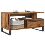 vidaXL Table basse vieux bois 90x49x45 cm bois d'ingénierie