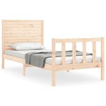 vidaXL Cadre de lit sans matelas 100x200 cm bois massif de pin