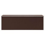 vidaXL Abri de jardin 257x489x181 cm Métal Marron