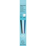 Boite 25 Reliures Spirales Plastique 8mm - Blanc - Exacompta