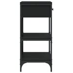 vidaXL Table console noir 75x34 5x75 cm bois d'ingénierie