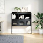 vidaXL Buffet anthracite 100 5x39x107 cm acier laminé à froid