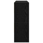 VidaXL Étagères à chaussures empilables en chêne noir 89 5 x 30 x 40cm