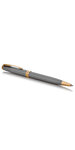 PARKER Sonnet Stylo bille  argent ciselé  Recharge noire pointe moyenne  Coffret cadeau