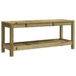 vidaXL Banc de jardin 108x35x45 cm bois de pin imprégné