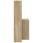 vidaXL Bureau Chêne sonoma 138.5 x 55 x 143 cm Bois d'ingénierie