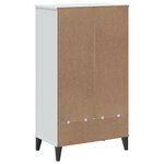 vidaXL Armoire à chaussures VIKEN blanc bois d'ingénierie