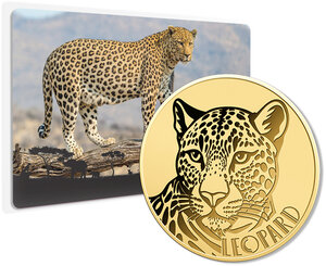 Monnaie LEOPARD 1/1000 Oz Medaille Or