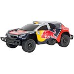 Carrera voiture de course télécommandée red bull peugeot 08 dkr16 1:16
