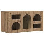 vidaXL Meuble TV Chêne artisanal 80 x 35 x 40 cm Bois d'ingénierie