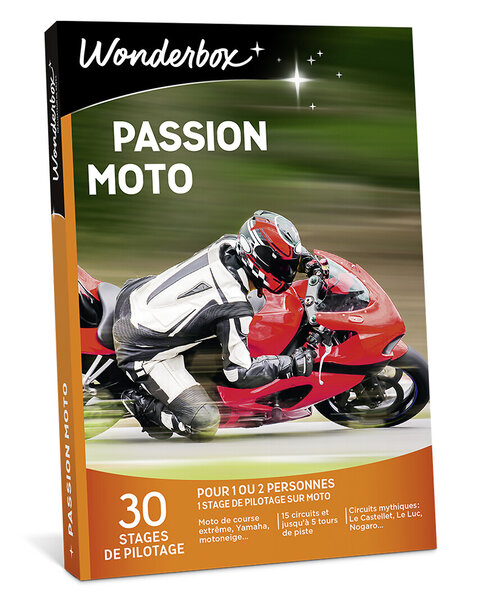 Coffret cadeau - wonderbox - passion moto